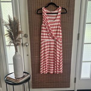 ✨ GAP Red & White Striped Sleeveless Dress✨